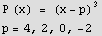 P (x) = (x - p)^3 p = 4, 2, 0, -2 