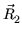 $ \vec{{R}}_{2}^{}$