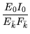 $\displaystyle {\frac{{E_0 I_0}}{{E_{\bar{k}} F_{\bar{k}}}}}$