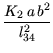 $\displaystyle {\dfrac{{K_2 a b^2}}{{l_{34}^2}}}$