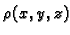 $ \rho(x,y,z)$