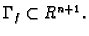 $ \Gamma_f\subset R^{n+1}.$