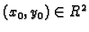 $ (x_0,y_0)\in R^2$