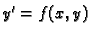 $ y'=f(x,y)$