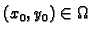 $ (x_0,y_0)\in
\Omega$