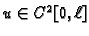 $ u\in C^2[0,\ell]$