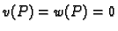 $ v(P) = w(P) = 0$