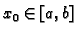 $ x_0\in{}[a,b]$