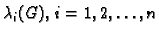 $ \lambda{}_i(G),\,i=1,2,\ldots{},n$
