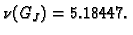 $ \nu(G_J)=5.18447.$