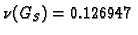 $ \nu(G_S)=0.126947$