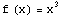 f (x) = x^3