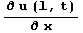 (∂ u (l, t))/∂ x