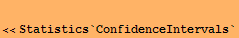 <br /><<Statistics`ConfidenceIntervals`