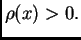 $ \rho(x)>0.$