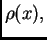 $ \rho(x),$