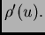$ \rho'(u).$