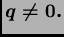 $ \boldsymbol{q\neq 0.}$