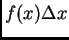 $ f(x)\Delta x$