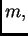 $ m,$