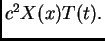 $ c^2X(x)T(t).$