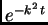 $ e^{-k^2\,t}$