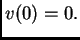 $ v(0)=0.$