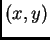$ (x,y)$
