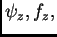 $ \psi_z,f_z,$