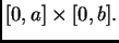 $ [0,a]\times [0,b].$