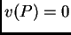 $ v(P)=0$