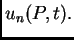 $ u_n(P,t).$