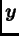 $ \boldsymbol{y}$