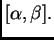 $ [\alpha{},\beta{}].$