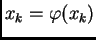 $ x_k = \varphi(x_{k})$