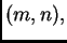 $ (m,n),$