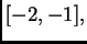 $ [-2,-1],$