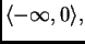 $ \langle -\infty,0\rangle,$