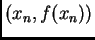$ (x_n,f(x_n))$
