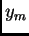 $\displaystyle y_m$