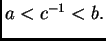 $ a<c^{-1}<b.$