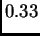 $\displaystyle 0.33$