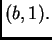 $ (b,1).$