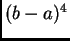$ (b-a)^4$