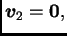 $ \boldsymbol{v}_2=\textbf{0},$