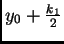 $ y_0+\frac{k_1}{2}$