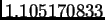 $ 1.105170833$