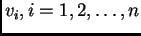$ v_i, i=1,2,\ldots, n$