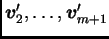 $ \boldsymbol{v}_2',\ldots,\boldsymbol{v}_{m+1}'$