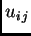 $ u_{i\,j}$